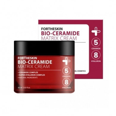 Питательный крем для лица с керамидами и гиалуроновой кислотой Fortheskin Bio Ceramide Matrix Cream 60 мл купить в Украине