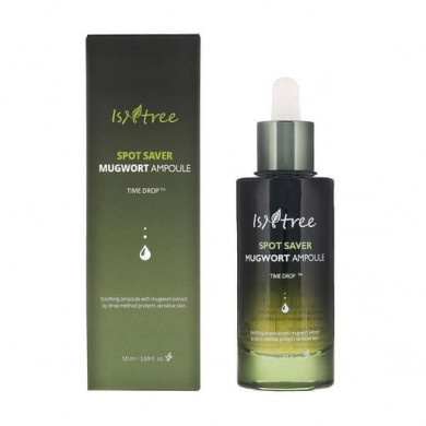 Сироватка для чутливої шкіри з екстрактом полину ISNTREE Spot Saver Mugwort Ampoule 50 мл купити в Україні 5