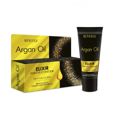 Поживний крем для шкіри навколо очей з аргановим маслом Revuele Argan Oil Elixir 25 мл купити в Україні