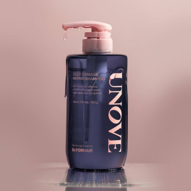 Восстанавливающий шампунь для поврежденных волос UNOVE Deep Damage Repair Shampoo 500 мл купить в Украине 2
