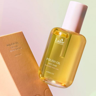Парфюмированное масло для волос с ароматом абрикоса Lador Polish Oil Apricot 80 мл купить в Украине 2