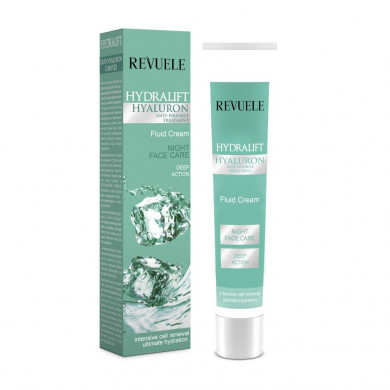 Зволожуючий нічний крем-флюїд Revuele Hydralift Hyaluron Night Cream Fluid 50 мл купити в Україні