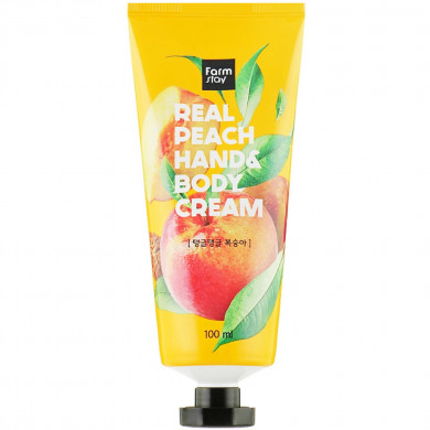 Крем для рук и тела с экстрактом персика, FarmStay, Real Peach Hand & Body Cream, 100 мл купить в Украине Крем для рук и тела с экстрактом персика, FarmStay, Real Peach Hand & Body Cream, 100 мл купить в Украине