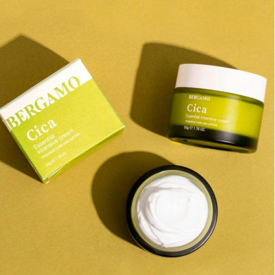 Інтенсивний крем для обличчя з центелою BERGAMO Essential Intensive Cream Cica 50 г купити в Україні 4