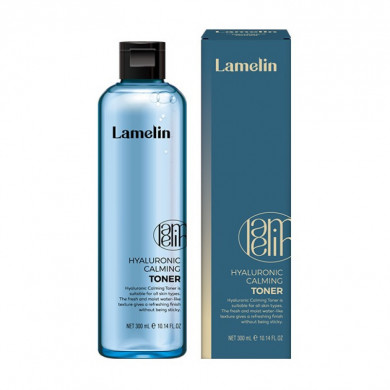 Успокаивающий тонер с гиалуроновой кислотой Lamelin Hyaluronic Toner 300 мл купить в Украине