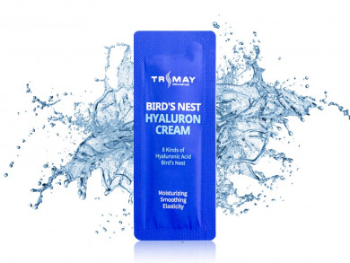Крем с гиалуроновой кислотой и экстрактом ласточкиного гнезда Trimay Bird’s Nest Hyaluronic Cream 1 мл (пробник) купить в Украине