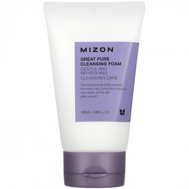 Очищающая пенка для чувствительной кожи, MIZON, Great Pure Cleansing Foam, 120 мл купить в Украине Очищающая пенка для чувствительной кожи, MIZON, Great Pure Cleansing Foam, 120 мл купить в Украине