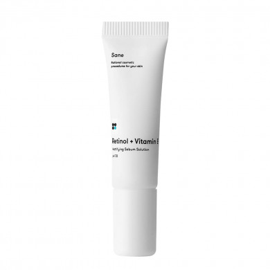 Матирующий крем для лица с ретинолом и витамином Е Sane Retinol + Vitamin E Mattifying Sebum Solution 10 мл купить в Украине