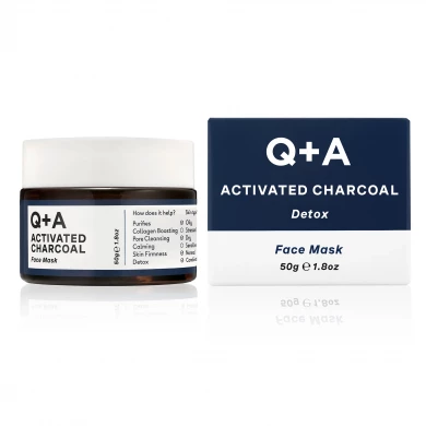 Детокс-маска для лица с активированным углем Q+A Activated Charcoal Face Mask 50 г купить в Украине