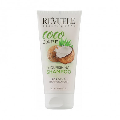 Питательный шампунь для волос с кокосовым маслом Revuele Coco Oil Care Nourishing Shampoo 200 мл купить в Украине