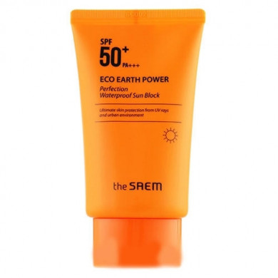 Солнцезащитный крем на основе фитокомплекса, The Saem, Eco Earth Waterproof Sun Cream SPF50+ PA++++, 50 г купить в Украине Солнцезащитный крем на основе фитокомплекса, The Saem, Eco Earth Waterproof Sun Cream SPF50+ PA++++, 50 г купить в Украине