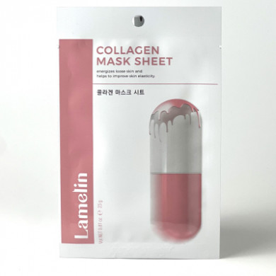 Антивікова тканинна маска з колагеном Lamelin Collagen Mask Sheet купити в Україні 2