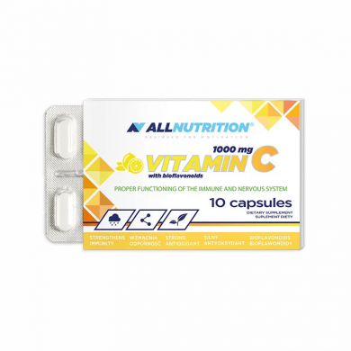 Витамин C 1000 мг с биофлавоноидами Allnutrition Vitamin C With Bioflavonoids 10 капсул купить в Украине
