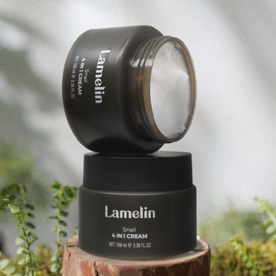 Антивіковий освітлювальний крем з муцином равлика Lamelin Snail 4 in 1 Cream 100 мл купити в Україні 2