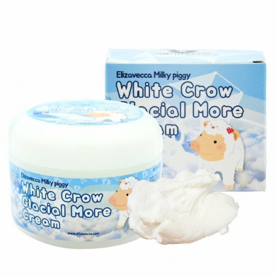 Осветляющий крем, Elizavecca, White Crow Glacial More Cream, 100 мл купить в Украине Осветляющий крем, Elizavecca, White Crow Glacial More Cream, 100 мл купить в Украине