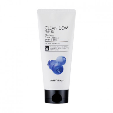 Пенка для умывания с черникой, TONYMOLY, Clean Dew Foam Cleanser Blueberry, 180 мл купить в Украине Пенка для умывания с черникой, TONYMOLY, Clean Dew Foam Cleanser Blueberry, 180 мл купить в Украине