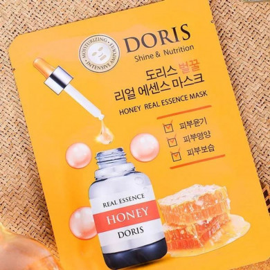 Тканинна маска з медом DORIS Honey Real Essence Mask купити в Україні 3