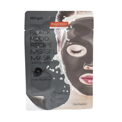 Увлажняющая гидрогелевая маска, PUREDERM, Black Food Recipe MG: Gel Mask купить в Украине Увлажняющая гидрогелевая маска, PUREDERM, Black Food Recipe MG: Gel Mask купить в Украине