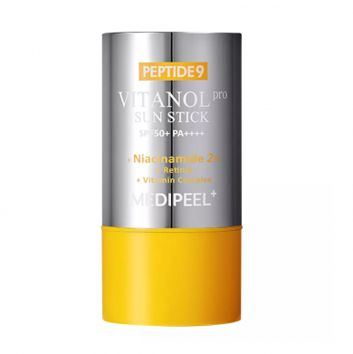 Солнцезащитный стик для лица с пептидами и витаминным комплексом MEDI-PEEL Peptide 9 Vitanol Sun Stick Pro 23 г купить в Украине