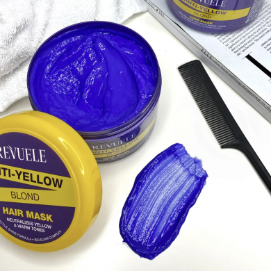Маска против желтизны для осветленных волос Revuele Anti-Yellow Blond Hair Mask 500 мл купить в Украине 3