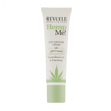 Поживний крем для повік з олією насіння коноплі Revuele Hemp Me! Eye Contour Cream With Cold Pressed Hemp Oil 35 мл купити в Україні 2