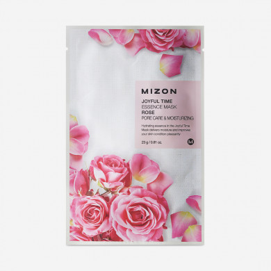 Зволожуюча тканинна маска з екстрактом троянди, MIZON, Joyful Time Essence Mask, Rose, Pore Care & Moisturising купити в Україні Зволожуюча тканинна маска з екстрактом троянди, MIZON, Joyful Time Essence Mask, Rose, Pore Care & Moisturising купити в Україні