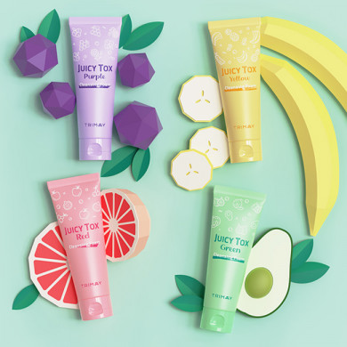 Пенка с экстрактом ананаса и банана, TRIMAY, Juicy Tox Yellow Cleansing Foam, 120 мл купить в Украине 3 Пенка с экстрактом ананаса и банана, TRIMAY, Juicy Tox Yellow Cleansing Foam, 120 мл купить в Украине 3