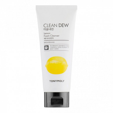 Пенка для умывания с лимоном, TONYMOLY, Clean Dew Foam Cleanser Lemon, 180 мл купить в Украине Пенка для умывания с лимоном, TONYMOLY, Clean Dew Foam Cleanser Lemon, 180 мл купить в Украине