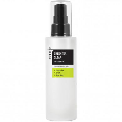 Эмульсия с экстрактом зеленого чая и ВНА-кислотами Coxir Green Tea Clear Emulsion 100 мл купить в Украине
