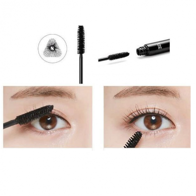 Туш для вій з тримірним ефектом MISSHA The Style 3D Mascara чорна 7 г купити в Україні 2