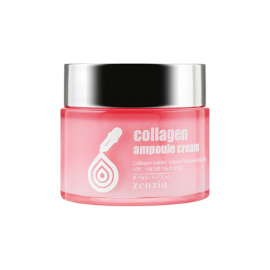 Крем для лица с коллагеном JIGOTT Zenzia Collagen Ampoule Cream 70 мл купить в Украине