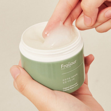 Заспокійливий крем для обличчя з рослинними екстрактами Fraijour Original Herb Wormwood Calming Watery Cream 100 мл купити в Україні 4