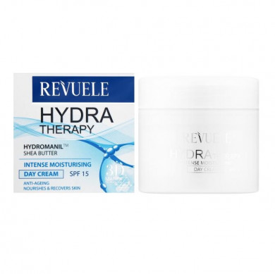 Интенсивно увлажняющий дневной крем для лица Revuele Hydra Therapy Intense Moisturising Day Cream SPF15 50 мл купить в Украине