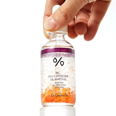 Заспокійлива сироватка проти куперозу та розацеї Dr.Ceuracle PLC Vita K Liposome Oil Ampoule 50 мл купити в Україні 3