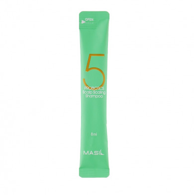 Глубокоочищающий шампунь с пробиотиками Masil 5 Probiotics Scalp Scaling Shampoo 8 мл купить в Украине