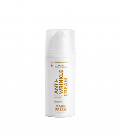 Денний крем проти зморшок для сухої та нормальної шкіри Marie Fresh Cosmetics Anti-Wrincle Cream 30 мл купити в Україні 2