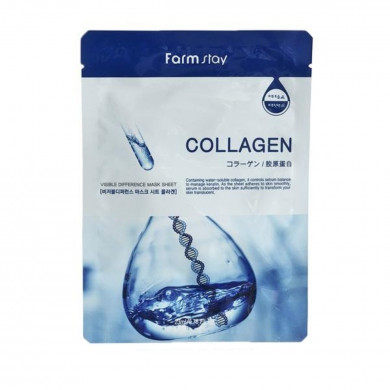 Тканевая маска для лица с коллагеном, FarmStay, Visible Difference Mask Sheet Collagen купить в Украине Тканевая маска для лица с коллагеном, FarmStay, Visible Difference Mask Sheet Collagen купить в Украине