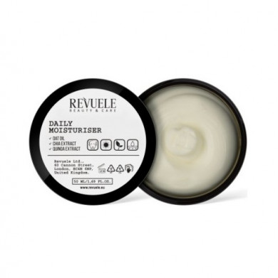 Денний зволожуючий крем для обличчя Revuele Vegan & Organic Daily Moisturiser 50 мл купити в Україні 3