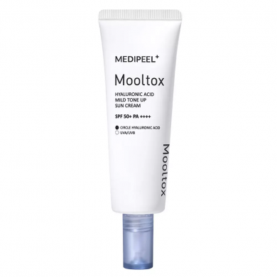 Солнцезащитный тонирующий крем для лица MEDI-PEEL Hyaluronic Acid Aqua Mooltox Mild Tone Up Sun Cream SPF 50+ 50 мл купить в Украине