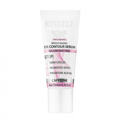 Сироватка з ретинолом для шкіри навколо очей Revuele Retinol Forte Brightening Eye Contour Serum 25 мл купити в Україні 2