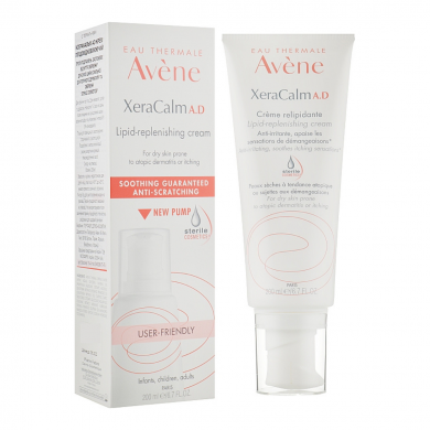 Заживляющий и увлажняющий крем для очень сухой кожи Avene Peaux Seches XeraCalm A.D Creme Relipidant 200 мл купить в Украине