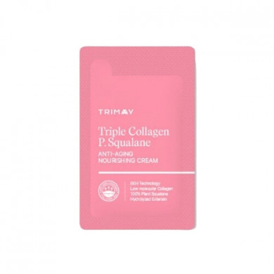 Питательный крем с коллагеном и скваланом Trimay Triple Collagen P.Squalane Anti-Aging Nourishing Cream 1 мл (пробник)