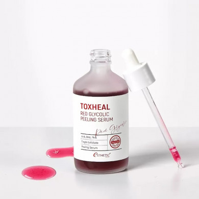 Пилинг-сыворотка с гликолевой кислотой, ESTHETIC HOUSE, Toxheal Red Glycolic Peeling Serum, 100 мл купить в Украине 2 Пилинг-сыворотка с гликолевой кислотой, ESTHETIC HOUSE, Toxheal Red Glycolic Peeling Serum, 100 мл купить в Украине 2