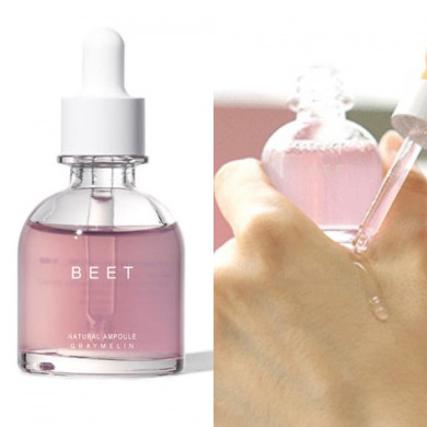 Пілінг-сироватка з AHA-кислотою і екстрактом чорного чаю Graymelin Beet Ampoule 30 мл купити в Україні 3