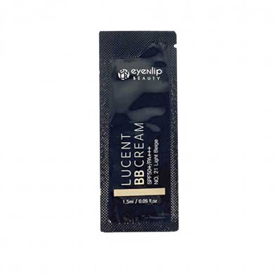 Увлажняющий BB крем для идеального тона EYENLIP Lucent BB Cream SPF50+/PA+++ No 21 Light Beige 1.5 мл (пробник) купить в Украине