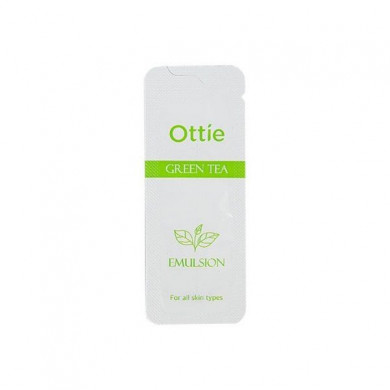 Эмульсия с экстрактом зеленого чая, Ottie, Green Tea Emulsion, 1 мл (пробник) купить в Украине Эмульсия с экстрактом зеленого чая, Ottie, Green Tea Emulsion, 1 мл (пробник) купить в Украине