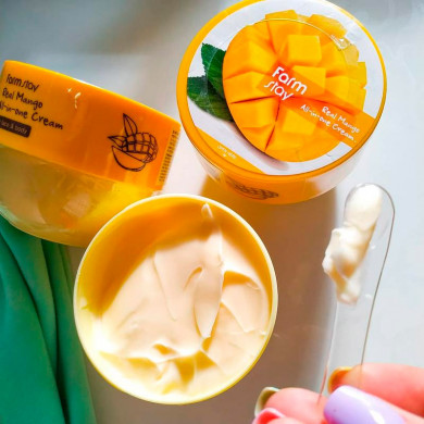 Питательный крем для тела с маслом манго FarmStay Real Mango All-in-one Cream 300 мл купить в Украине 4