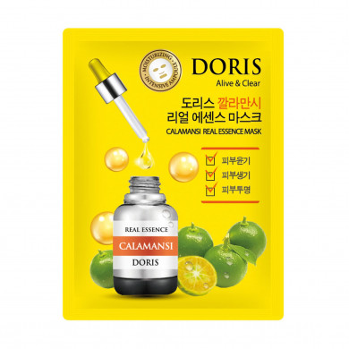 Тканевая маска с каламанси DORIS Calamansi Real Essence Mask купить в Украине