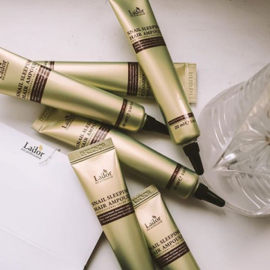 Ночная восстанавливающая сыворотка для волос с муцином улитки, Lador, Snail Sleeping Hair Ampoule, 20 мл купить в Украине 4 Ночная восстанавливающая сыворотка для волос с муцином улитки, Lador, Snail Sleeping Hair Ampoule, 20 мл купить в Украине 4
