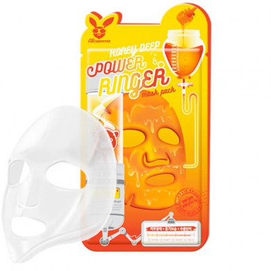 Тканевая маска для лица с медом, с эффектом лифтинга, Elizavecca, Honey Deep Power Ringer Mask купить в Украине Тканевая маска для лица с медом, с эффектом лифтинга, Elizavecca, Honey Deep Power Ringer Mask купить в Украине